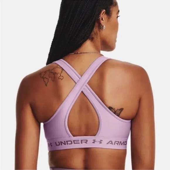 Under Armour Womens Crossback Mid Impact Sports Bra - Picture 2 of 2